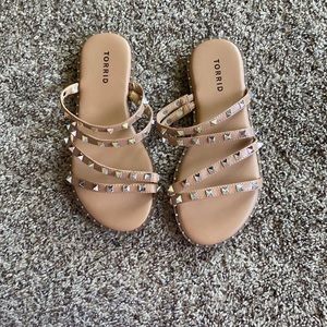Torrid slip on studded sandals